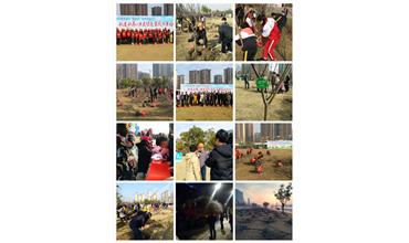 南通分公司與當地志愿者共同實現“同栽一棵樹，同抹一片綠”的夢想